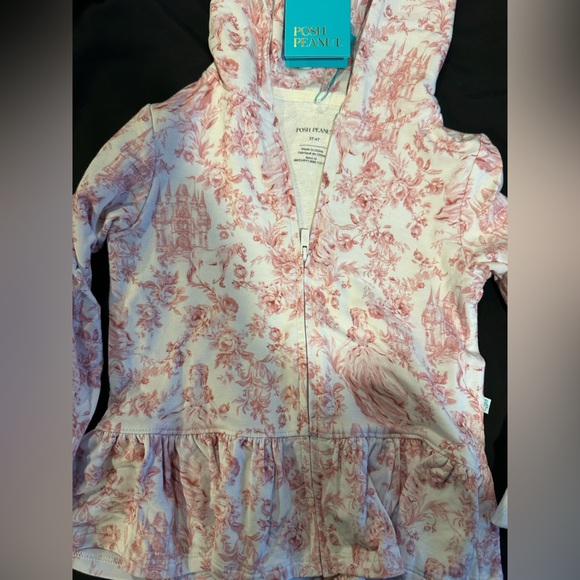 Posh Peanut Antoinette Ruffled Zippered Hoodie Size 3T/4T - Picture 3 of 8